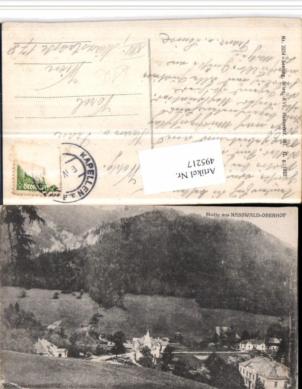 495217,Nasswald Oberhof b. Schwarzau Totale