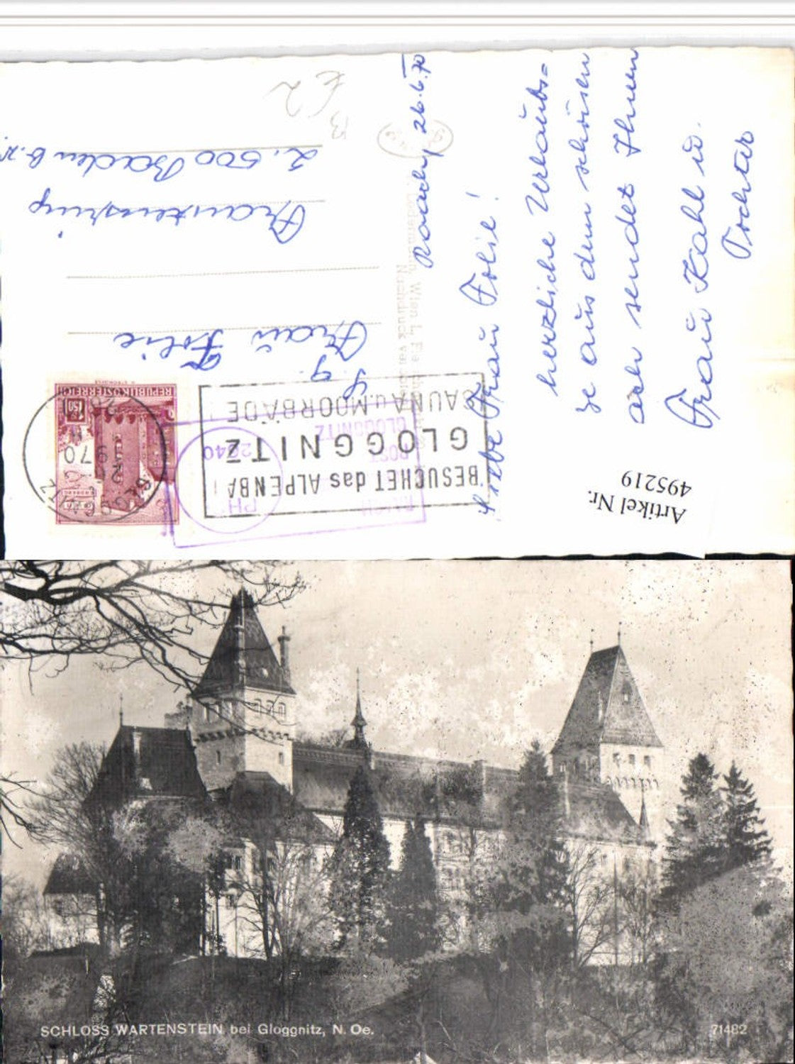 495219,Schloss Wartenstein b. Gloggnitz