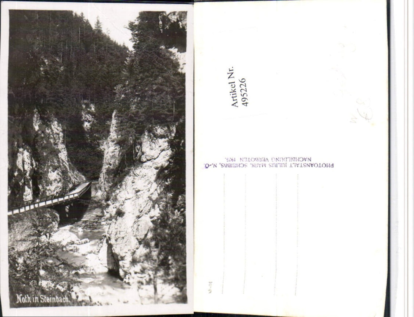 495226,Noth in Steinbach b. Göstling an d. Ybbs Schlucht