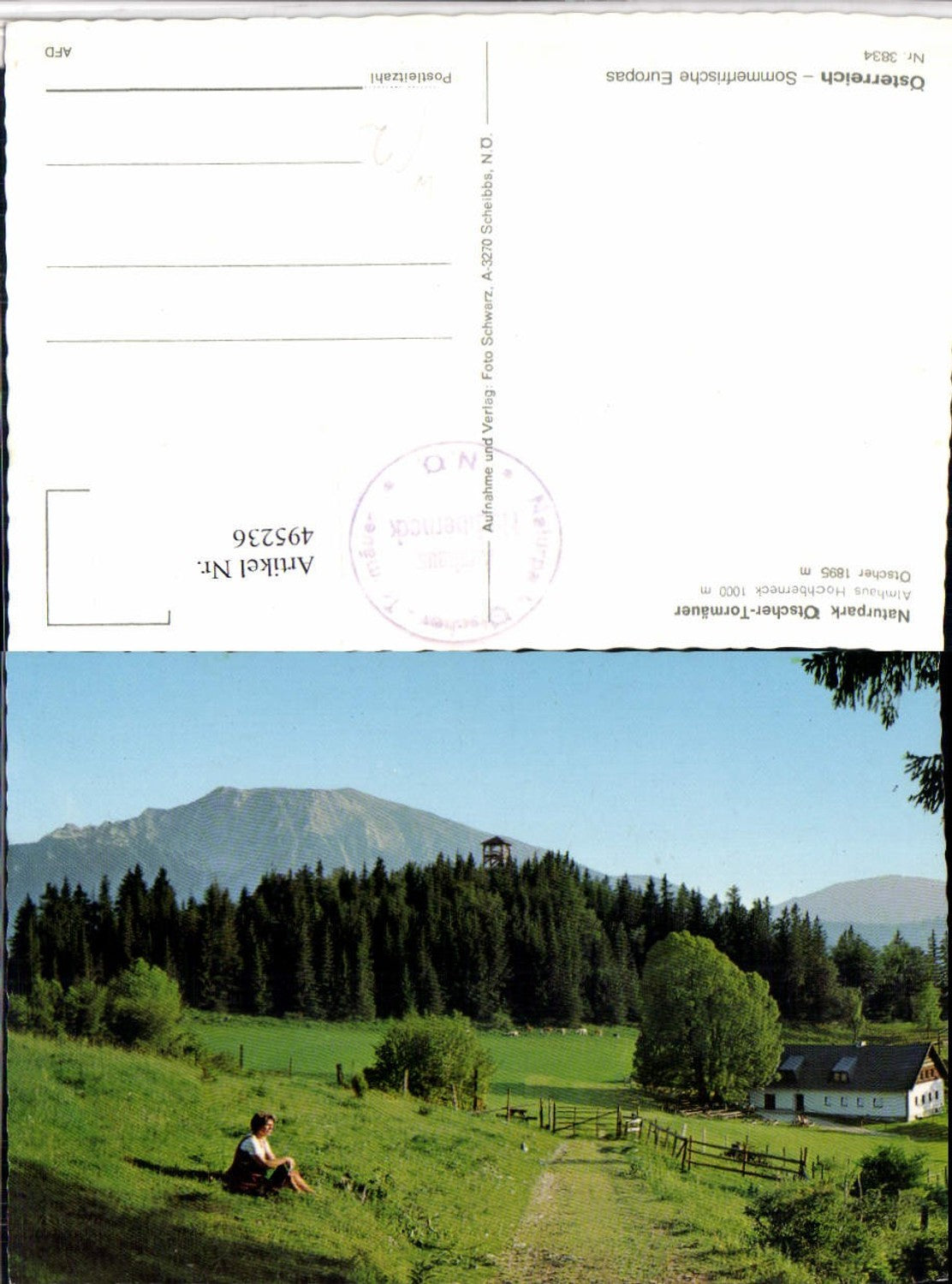 495236,Almhaus Hochberneck b. St. Anton an der Jeßnitz geg. Ötscher