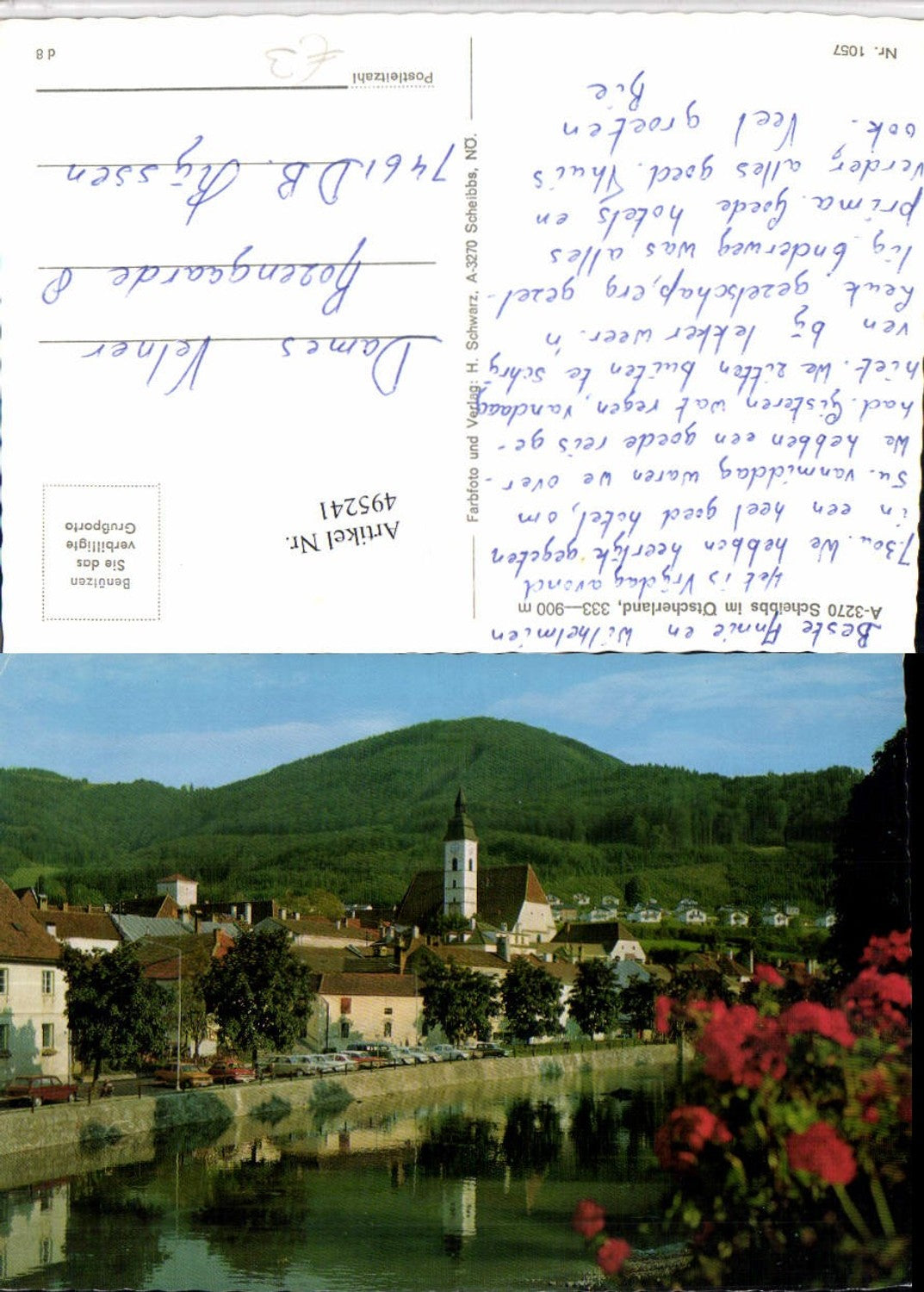 495241,Scheibbs Teilansicht Kirche