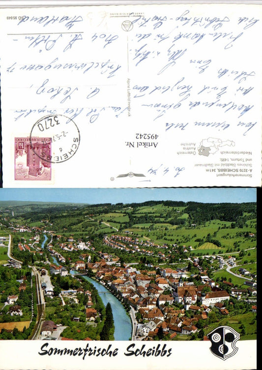 495242,Scheibbs Totale pub Alpine Luftbild 55849