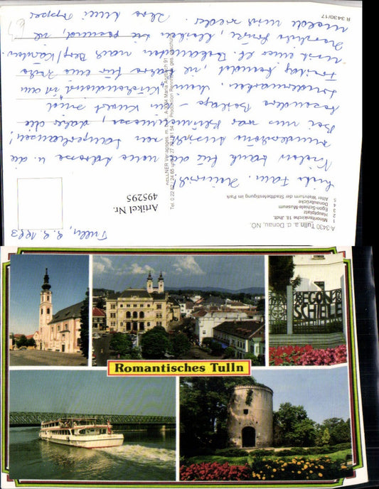 495295,Tulln an d. Donau Kirche Brücke Hauptplatz Mehrbildkarte