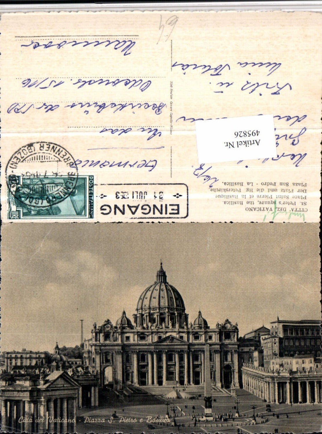 Alte Ansichtskarte – Old Postcard