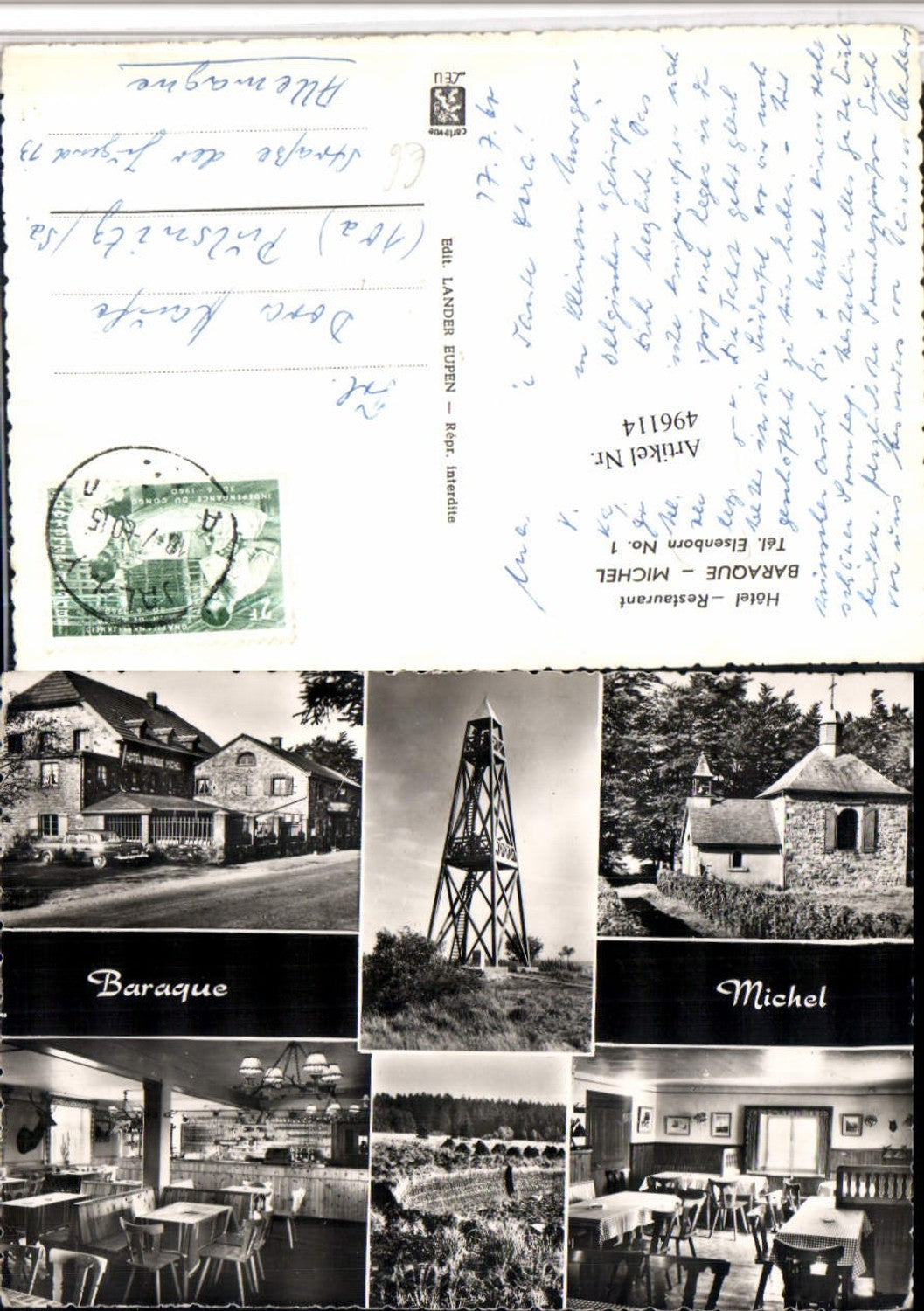 496114,Belgium Elsenborn Baraque Michel Hotel Restaurant Mehrbildkarte
