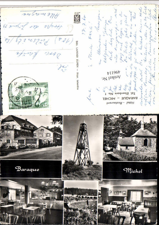 496114,Belgium Elsenborn Baraque Michel Hotel Restaurant Mehrbildkarte