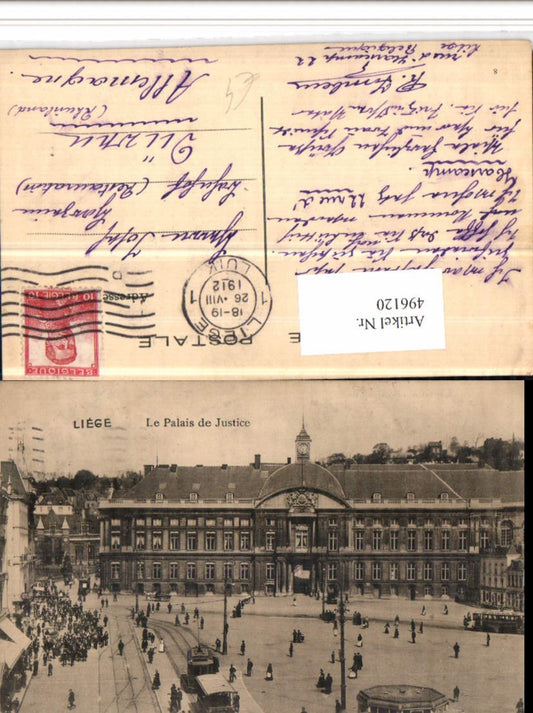 496120,Belgium Liege Lüttich Le Palais de Justice Justizpalast