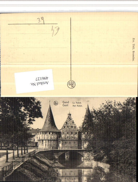 496127,Belgium Gand Gent Le Rabot Brücke Türme