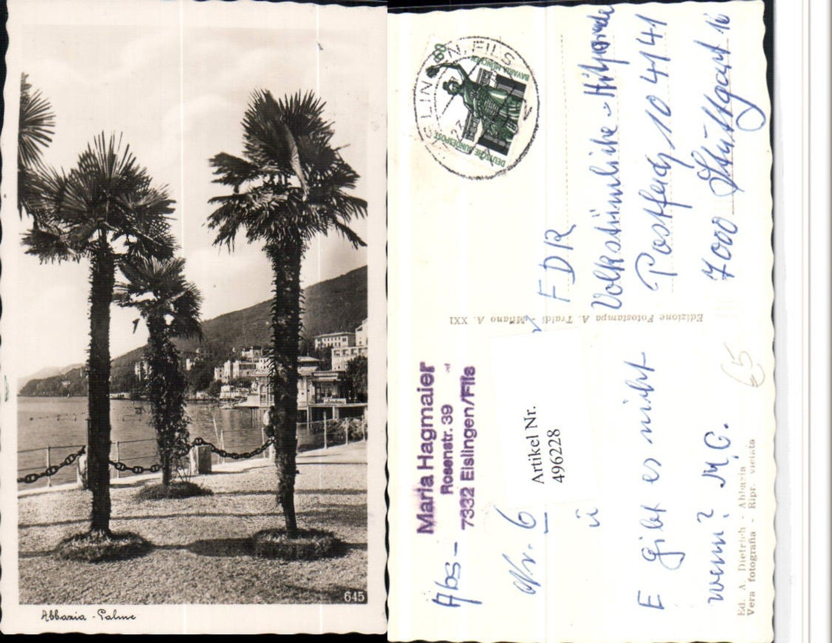 Alte Ansichtskarte – Old Postcard