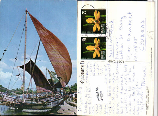 496280,Ceylon Sri Lanka Negombo Catamarans after a days catch Boote