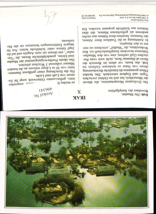496341,Iraq Maadan Bewohner des Sumpfgebiets Hütten