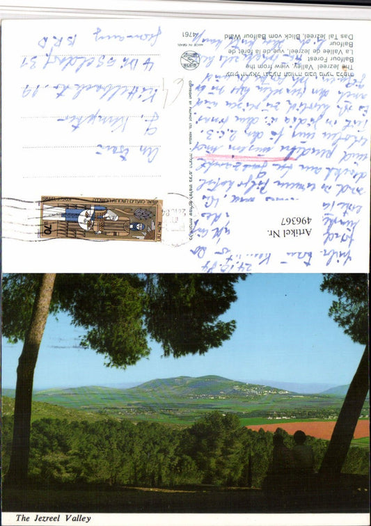 496367,Israel Jezreel Valley from the Balfour Forest Landschaft