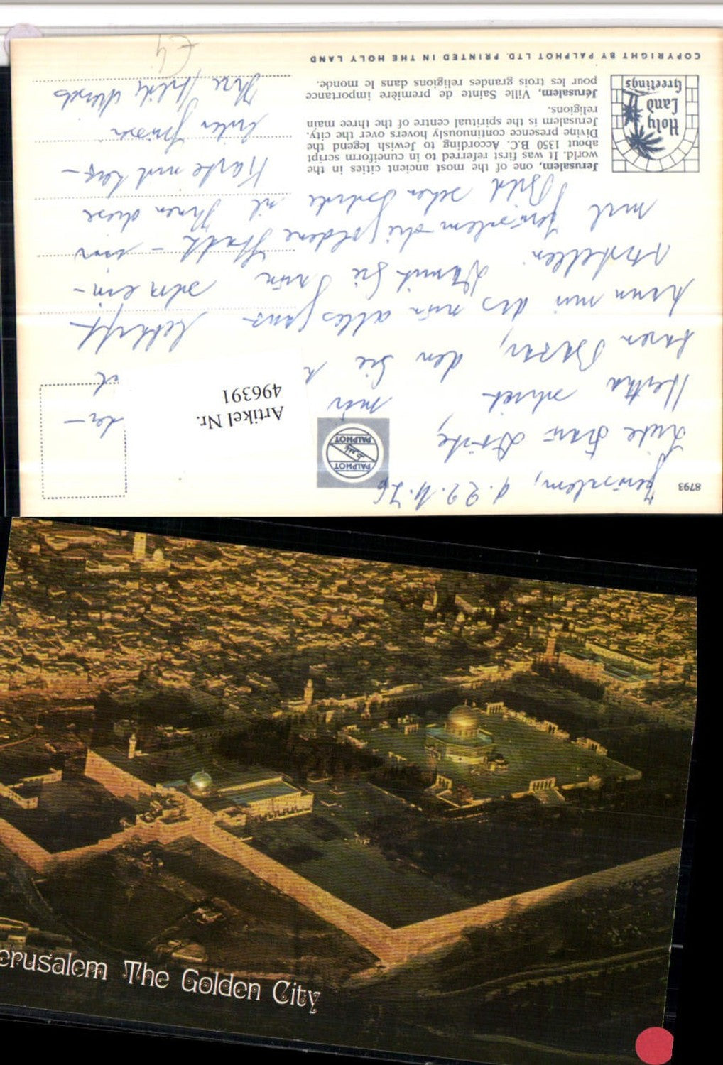 496391,Israel Jerusalem Golden City Totale