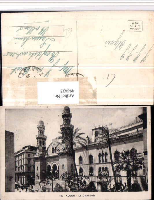 496433,Algeria Alger Algier La Cathedrale Kirche