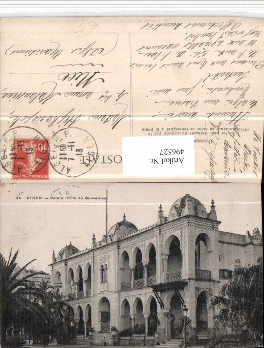 496527,Algeria Alger Algier Palais Ete du Gouverneur Gebäude