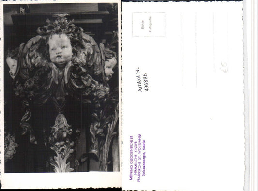 496886,Foto AK St. Wolfgang Kirche Himmlische Kinder Detail