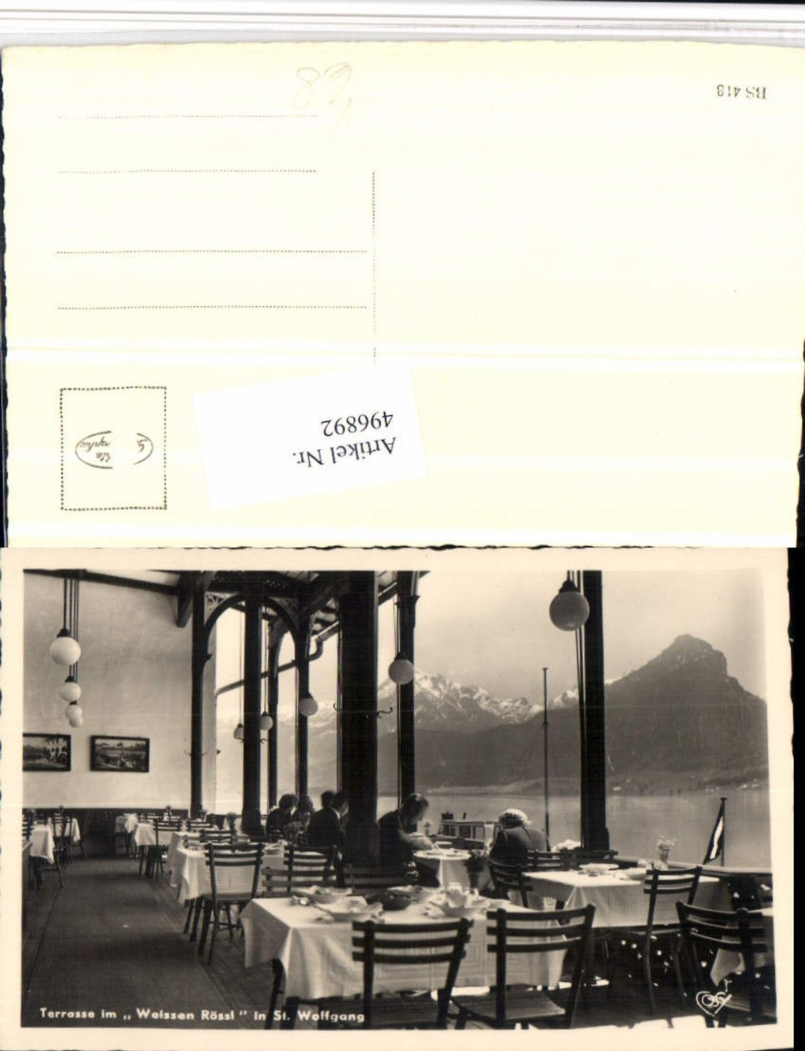 496892,St. Wolfgang Weißes Rössl Terrasse Bergkulisse pub Cosy