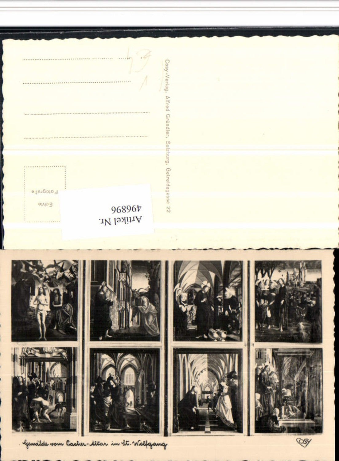 496896,St. Wolfgang Kirche Altar Gemälde Mehrbildkarte pub Cosy