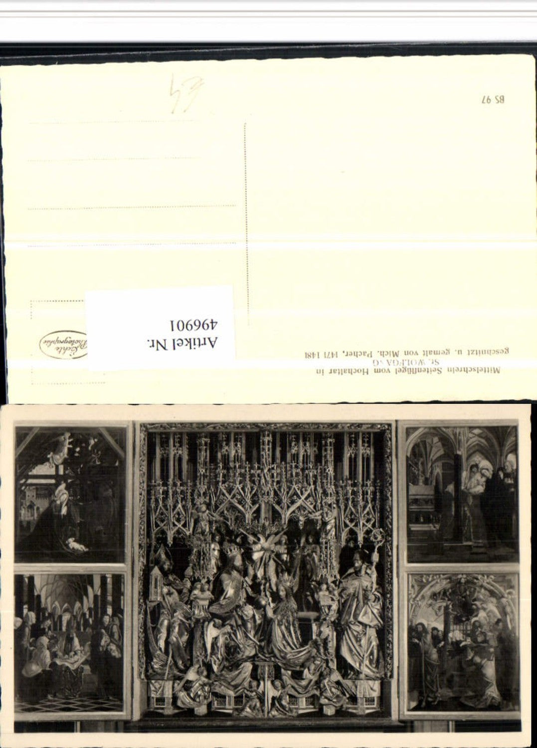 496901,St. Wolfgang Kirche Hochaltar Mittelschrein Seitenflügel