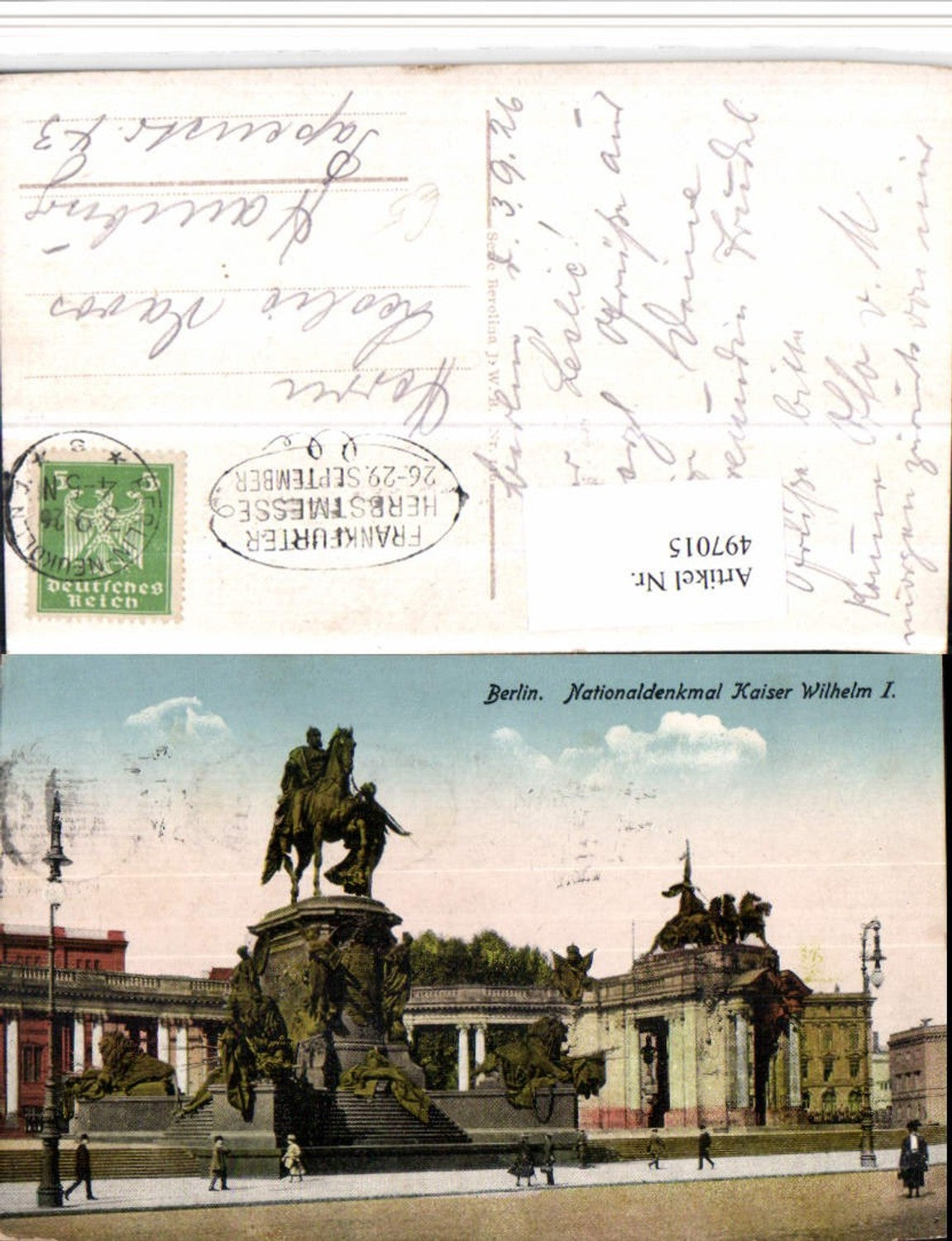 497015,Berlin Nationaldenkmal Kaiser Wilhelm Statue