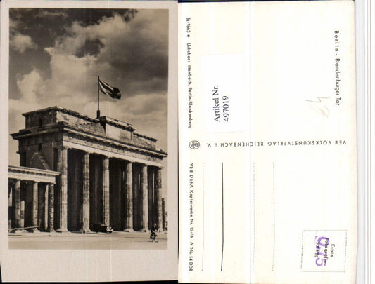497019,Berlin Brandenburger Tor pub VEB