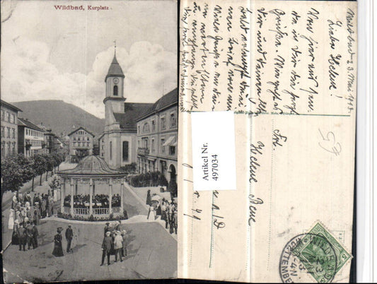 497034, Wildbad Kurplatz Platz Konzertpavillon