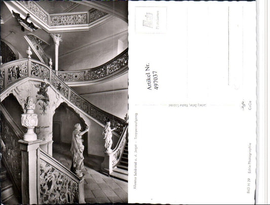 497037,Kloster Schöntal an d. Jagst Treppenaufgang Innenansicht