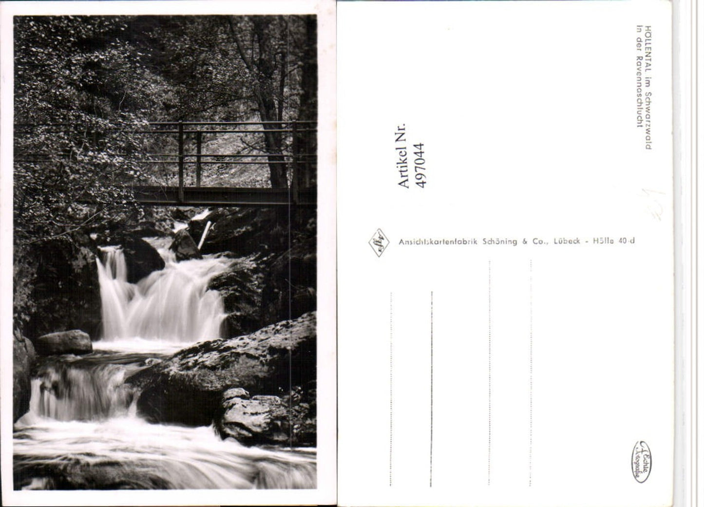 497044,Höllental im Schwarzwald b. Hinterzarten Ravenaschlucht Wasserfall