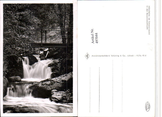 497044, Höllental in the Black Forest near Hinterzarten, Ravenaschlucht waterfall