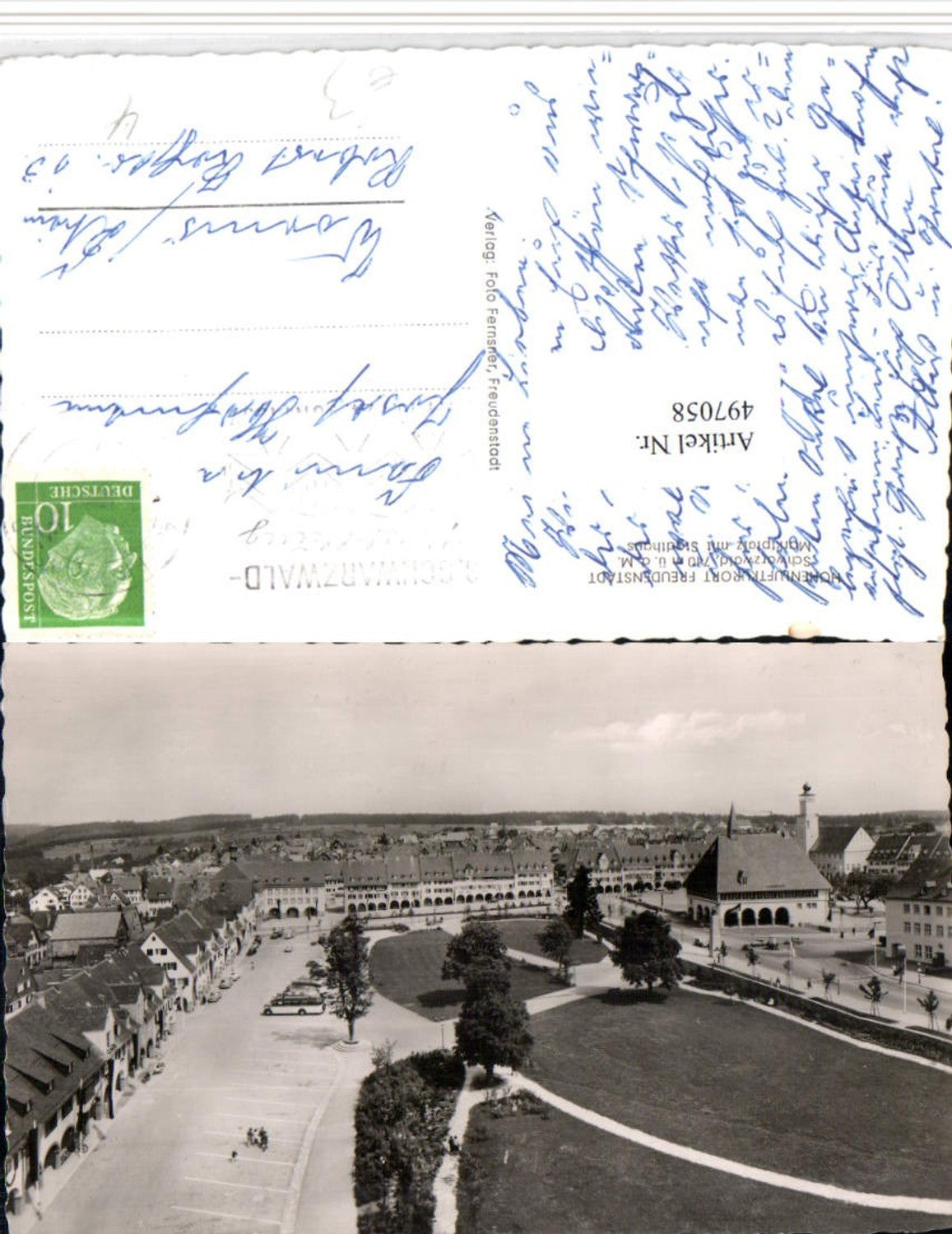 497058,Freudenstadt Marktplatz m. Stadthaus Rathaus