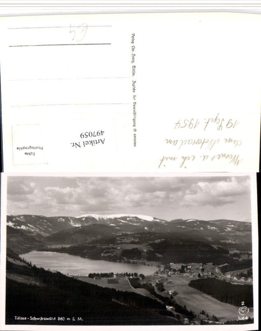 497059, Titisee in the Black Forest, total mountain scenery