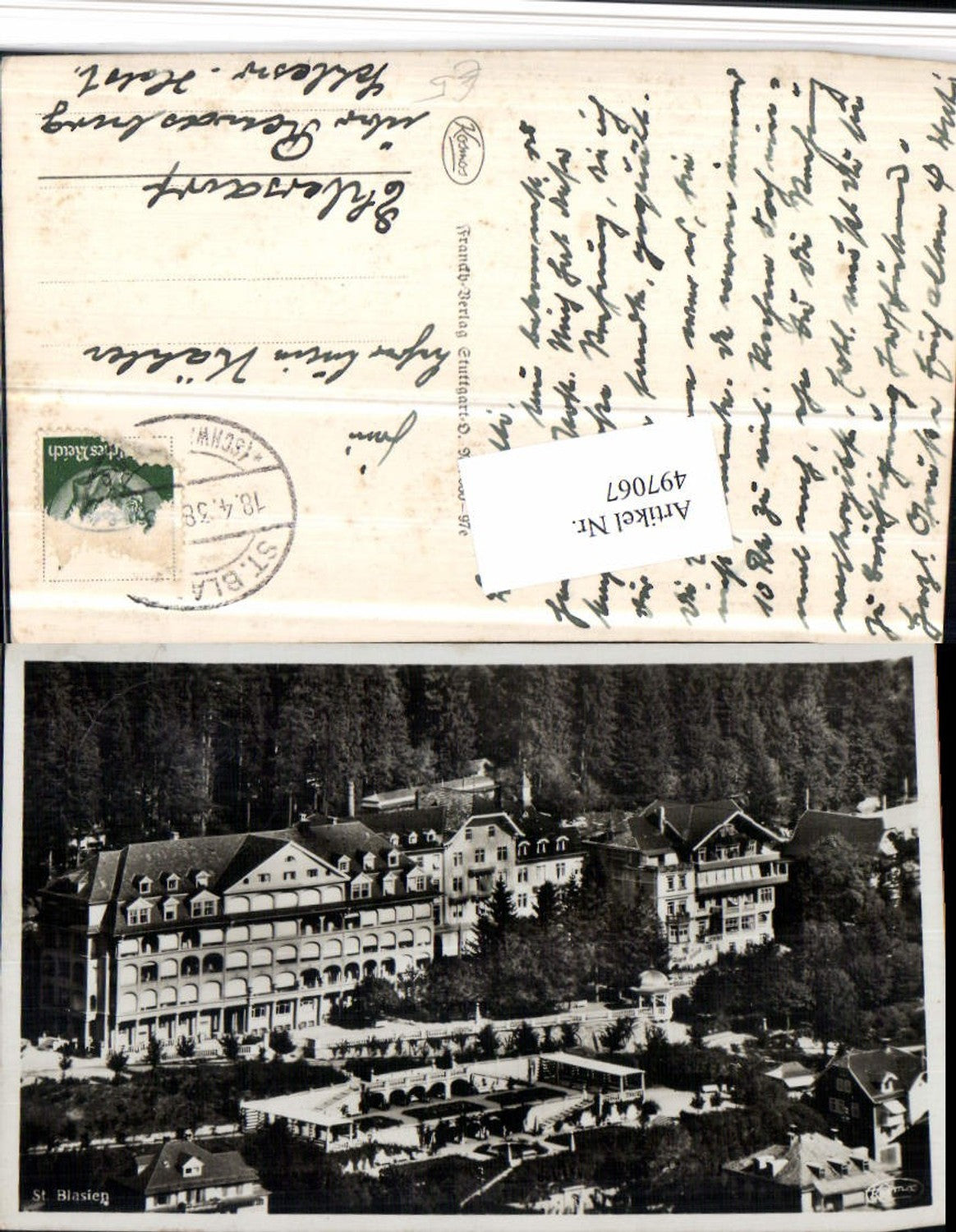 497067,St. Blasien Teilansicht