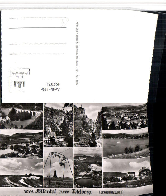 497074, From Höllental to Feldberg in the Black Forest Multi-image postcard
