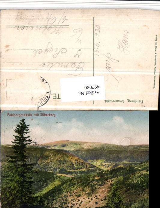 497080, Feldberg in the Black Forest, Feldberg massif with Silberberg