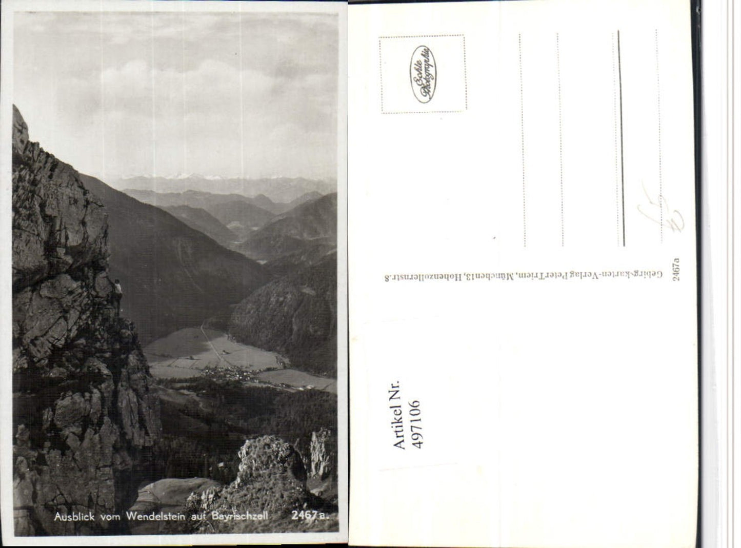 497106,Ausblick vom Wendelstein auf Bayrischzell Bergkulisse