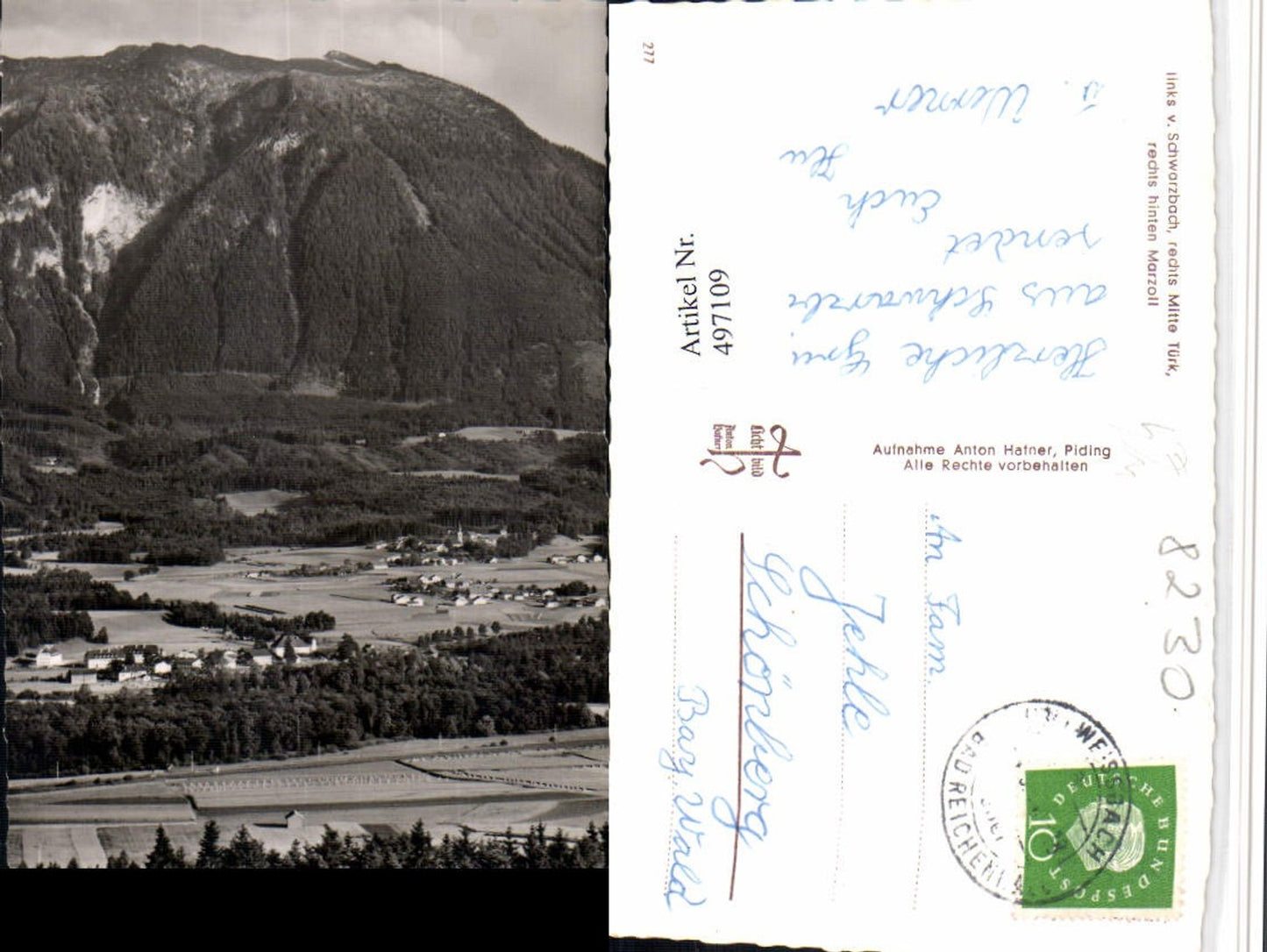 497109,Marzoll Schwarzbach Türk Totale m. Untersberg