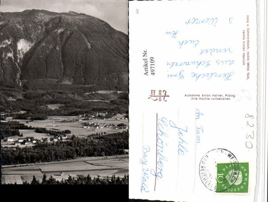 497109,Marzoll Schwarzbach Türk Totale m. Untersberg