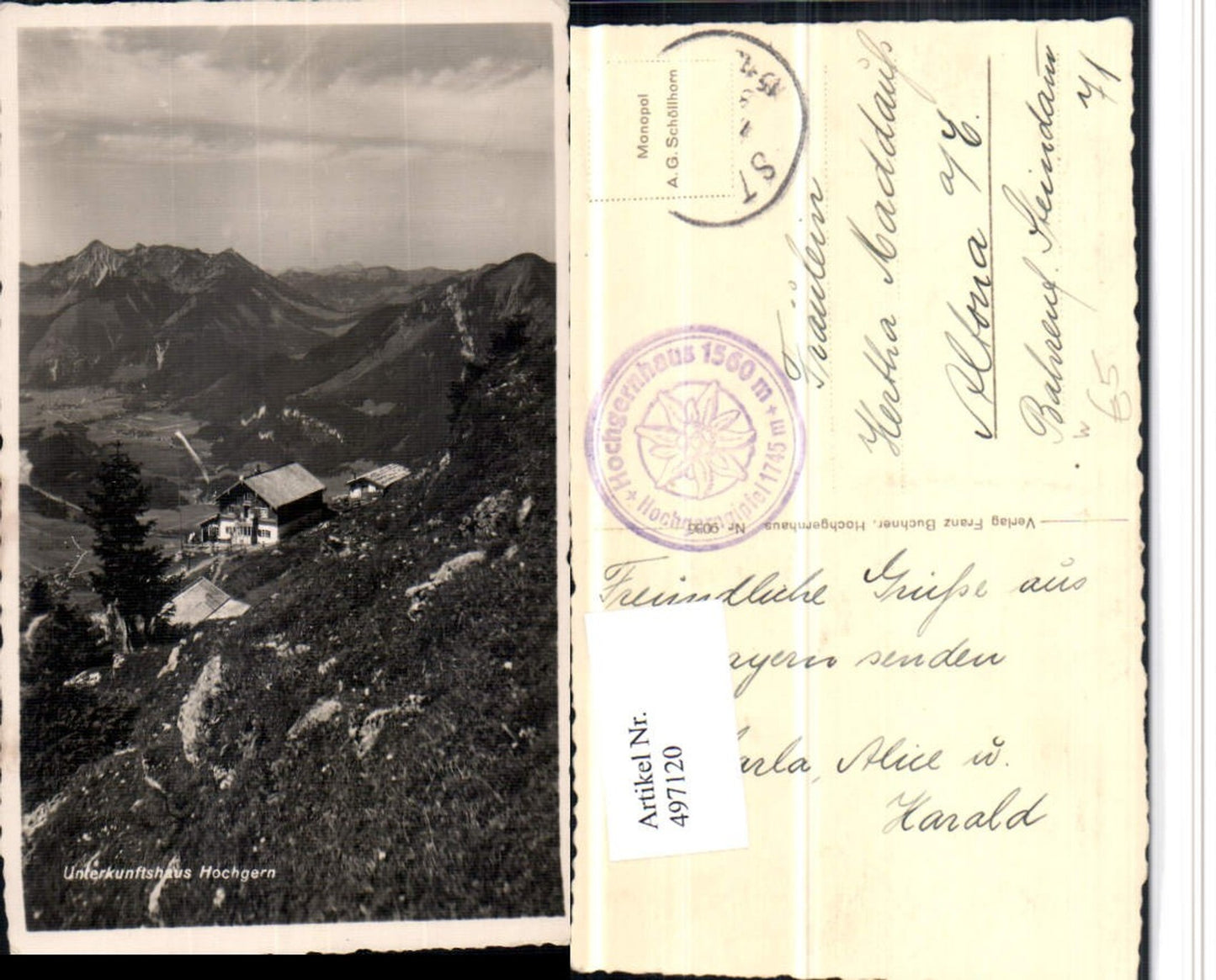 497120,Unterkunftshaus Hochgern b. Marquartstein Bergkulisse