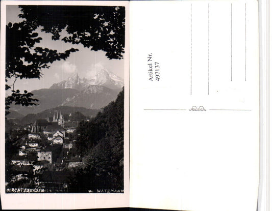 497137,Berchtesgaden Totale geg. Watzmann Bergkulisse