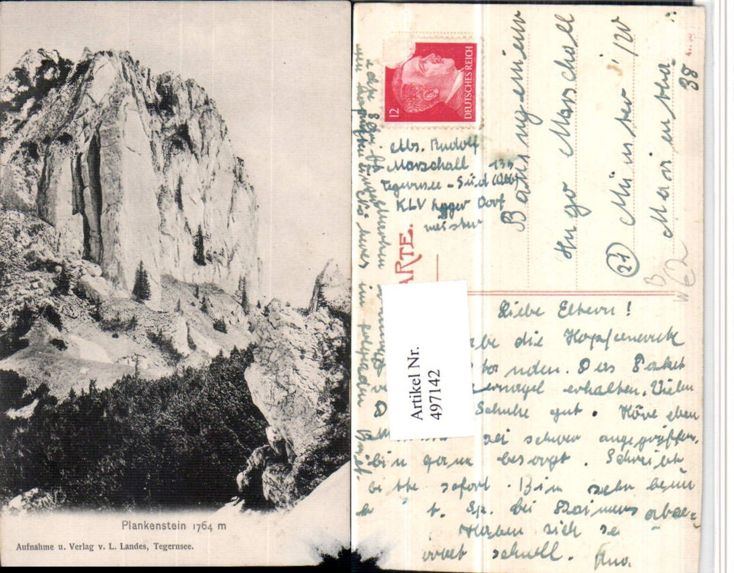 497142,Plankenstein Blankenstein b. Rottach-Egern Felsen