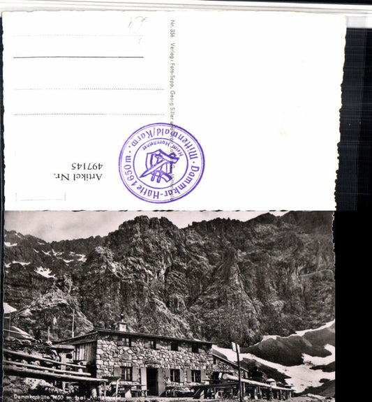 497145,Dammkarhütte Berghütte b. Mittenwald Bergkulisse