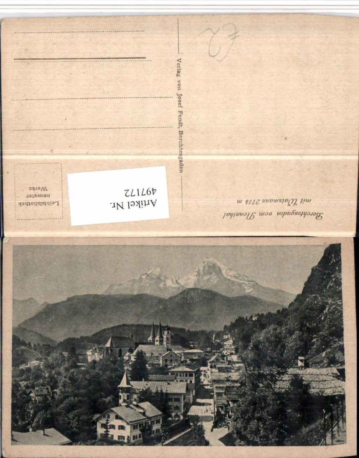 497172,Berchtesgaden Totale m. Watzmann Bergkulisse