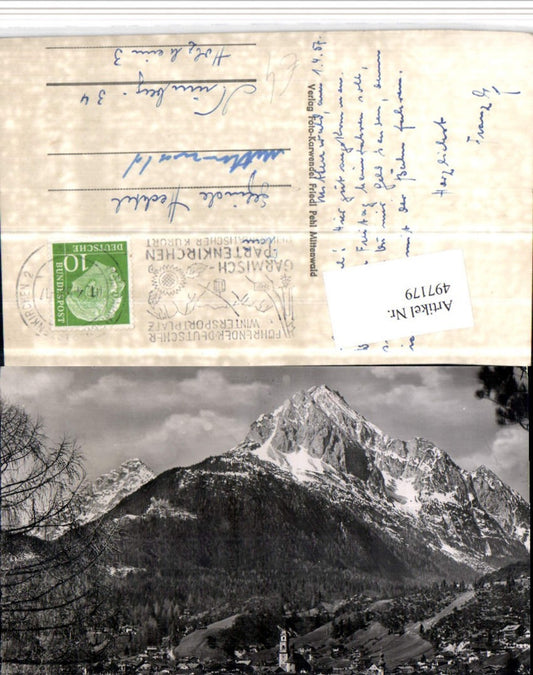 497179,Mittenwald Totale m. Wetterstein Bergkulisse