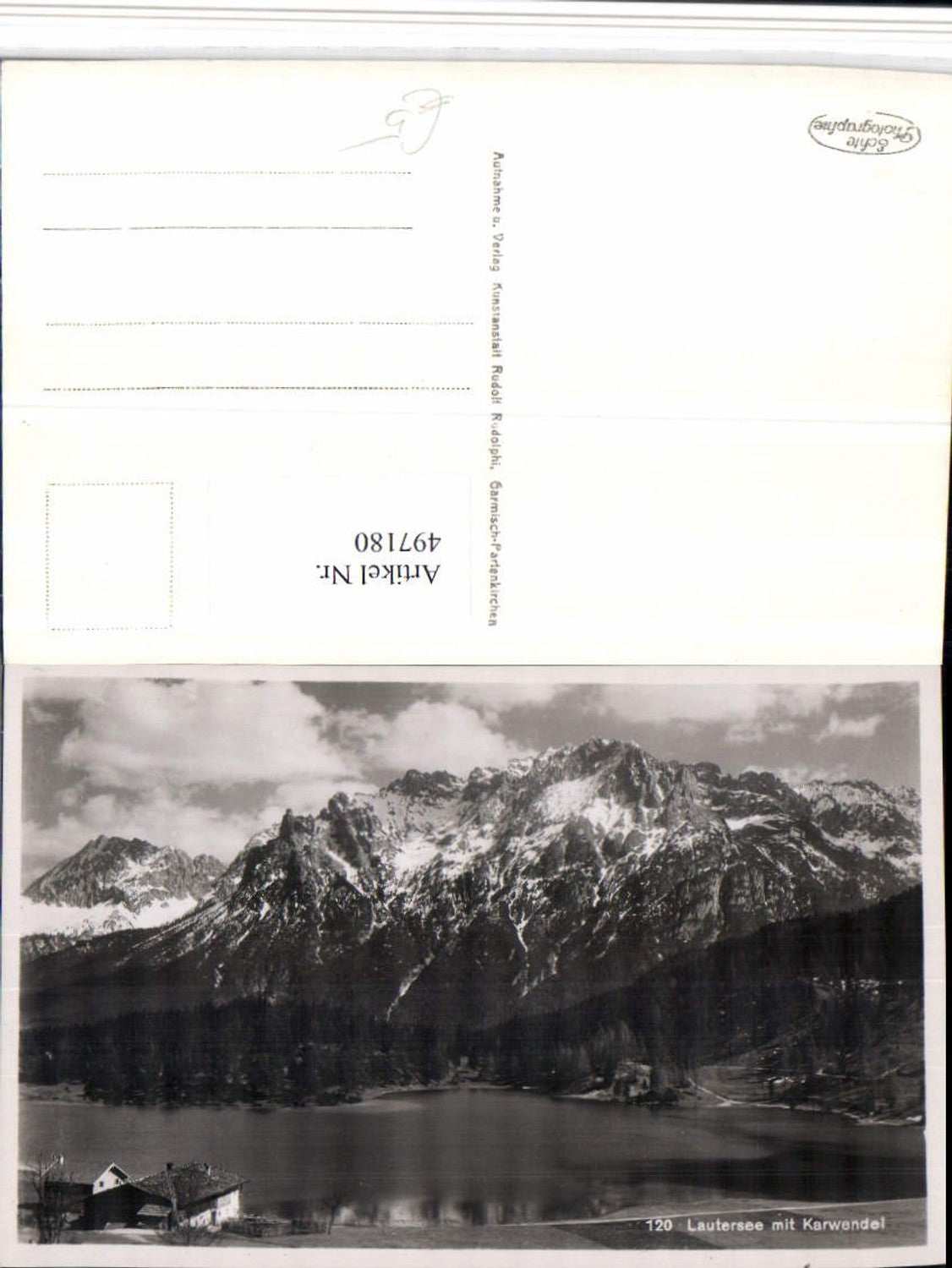 497180,Lautersee See b. Mittenwald m. Karwendel Bergkulisse