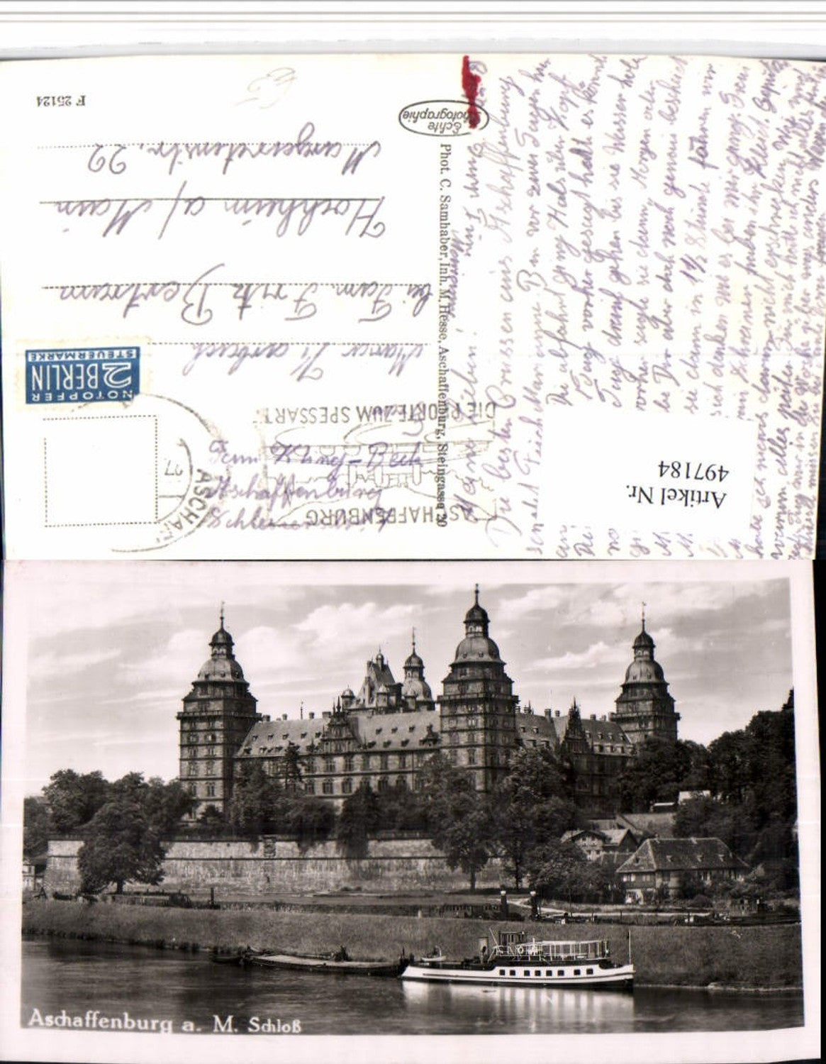 497184,Aschaffenburg am Main Schloss Boot