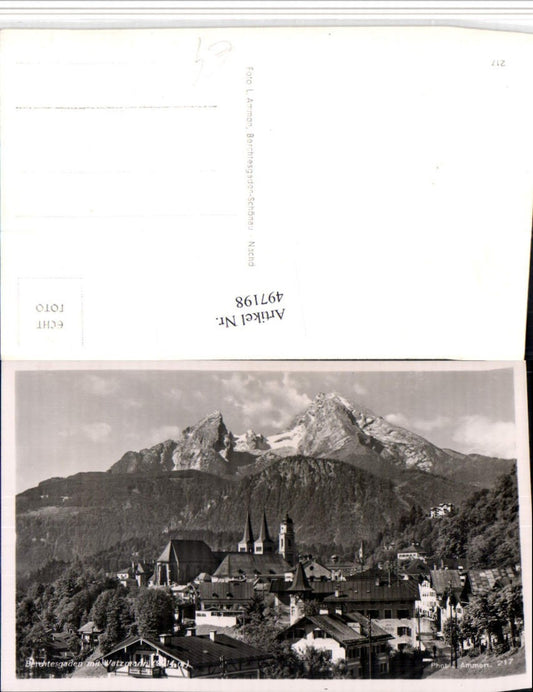 497198,Berchtesgaden Totale m. Watzmann Bergkulisse