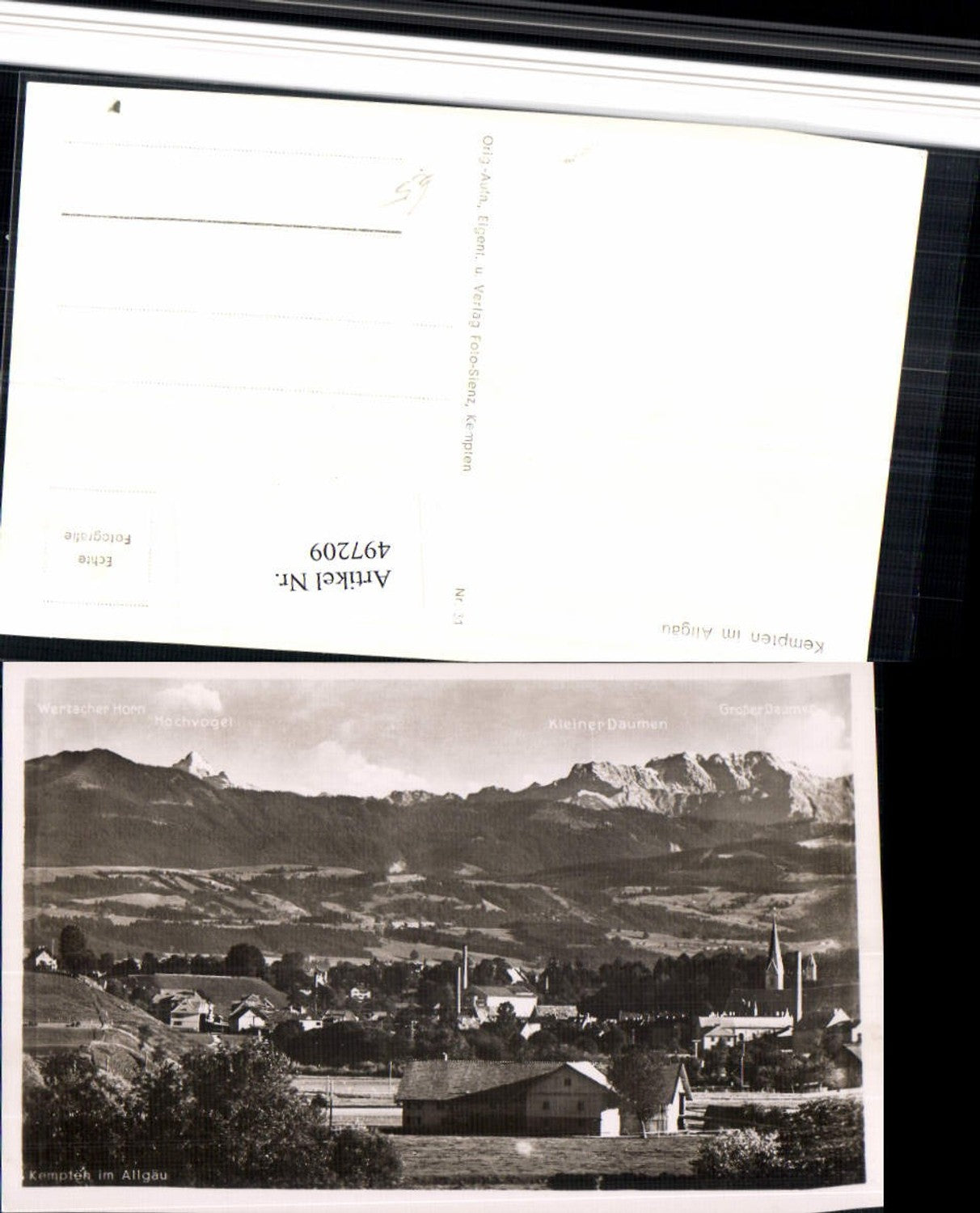 497209,Kempten im Allgäu Totale Bergkulisse
