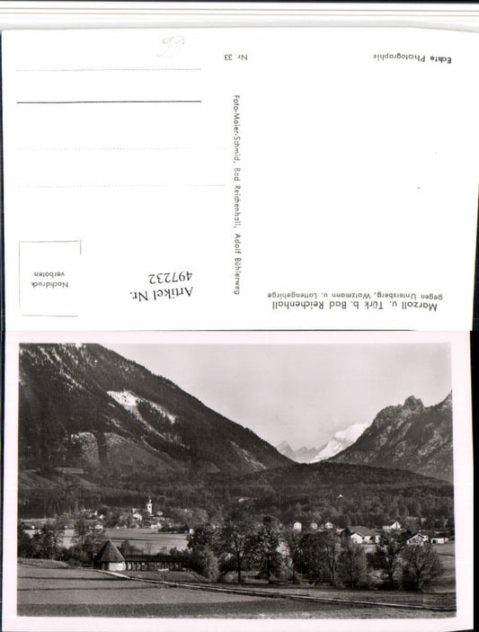 497232,Marzoll u. Türk b. Bad Reichenhall Totale geg. Untersberg