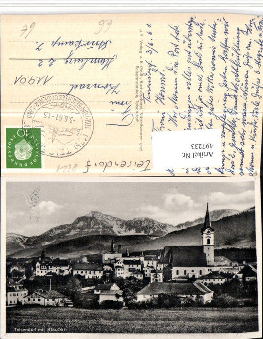 497233,Teisendorf Totale m. Staufen Bergkulisse