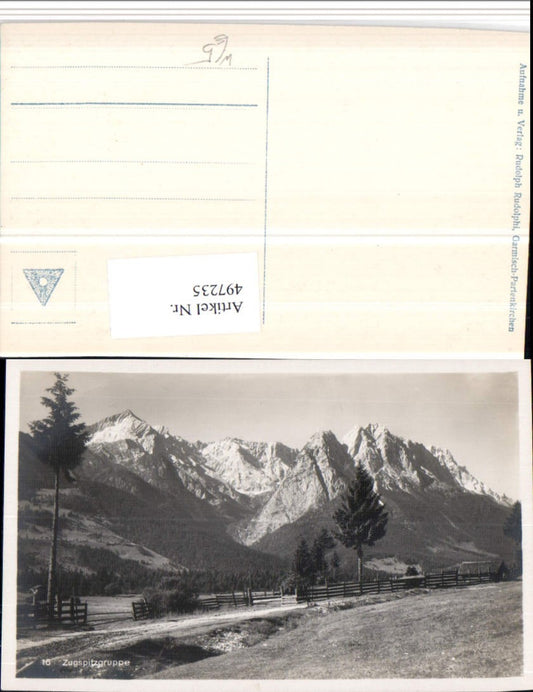 497235,Zugspitzgruppe b. Garmisch Bergkulisse